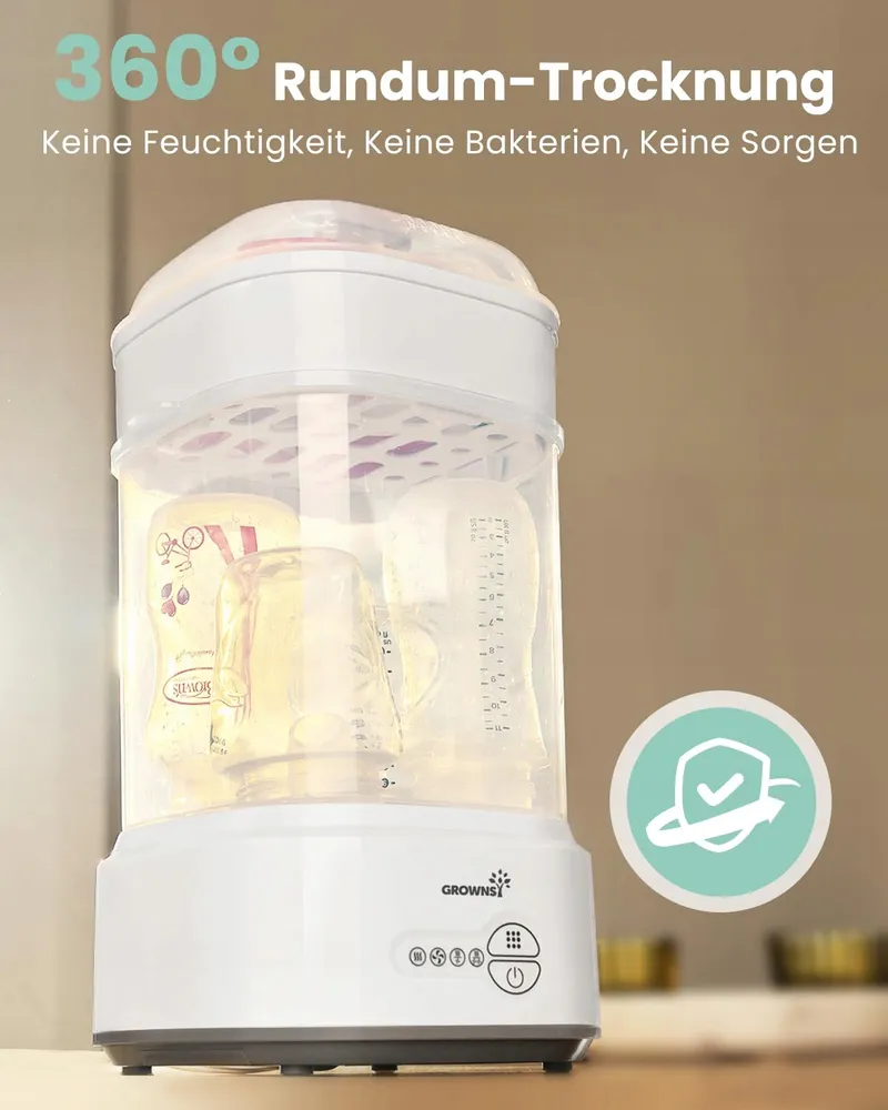GROWNSY Flessensterilisator 4-in-1 Snel Drogen — foto 3