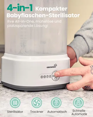 GROWNSY Flessensterilisator 4-in-1 Snel Drogen — miniatuur 2