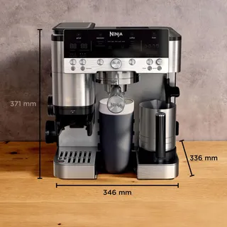 NINJA Luxe Premier Koffiemachine 3-in-1 Met Molen En Melkopschuimer Zilver — miniatuur 8