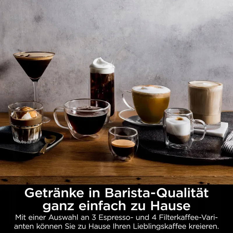 NINJA Luxe Premier Koffiemachine 3-in-1 Met Molen En Melkopschuimer Zilver — foto 4