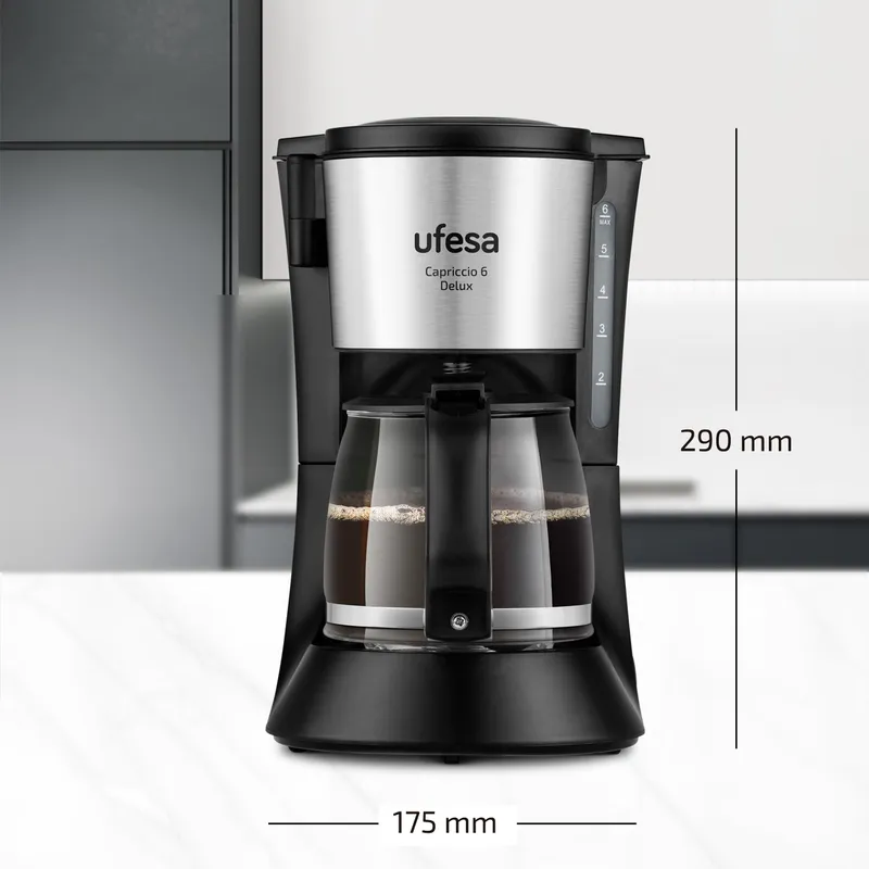 UFESA CG7115 Koffiezetapparaat 6 Kopjes 600W 0,6L Anti-Druppelsysteem — foto 4