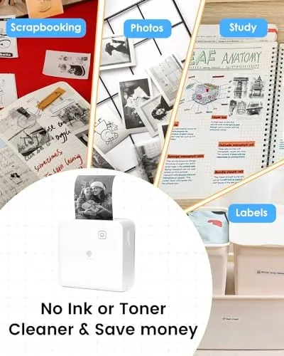 PHOMEMO M02 Pro Mini Thermische Printer 300 DPI Stickers Foto's — foto 7