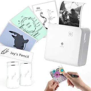 PHOMEMO M02 Pro Mini Thermische Printer 300 DPI Stickers Foto's — miniatuur 1