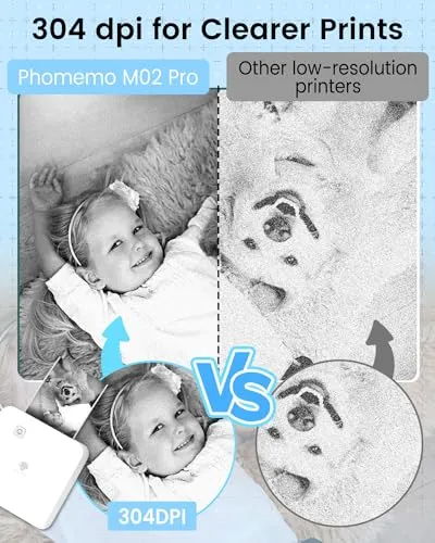 PHOMEMO M02 Pro Mini Thermische Printer 300 DPI Stickers Foto's — foto 3