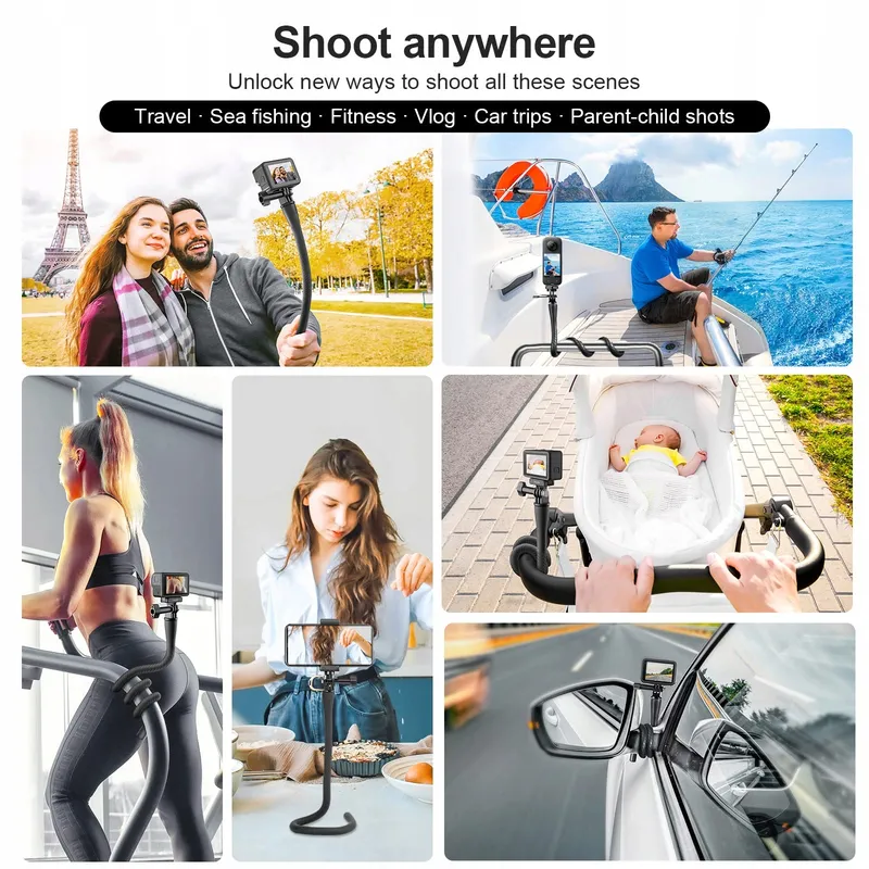TELESIN Selfie Stick Houder Voor GoPro DJI Insta360 Actiecamera's — foto 5