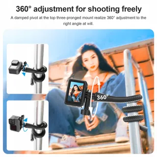 TELESIN Selfie Stick Houder Voor GoPro DJI Insta360 Actiecamera's — miniatuur 3