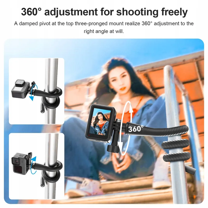 TELESIN Selfie Stick Houder Voor GoPro DJI Insta360 Actiecamera's — foto 3