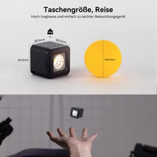 SMALLRIG LED Videolamp Waterdicht 8 Kleurenfilters Smartphone Vlog DSLR — miniatuur 4