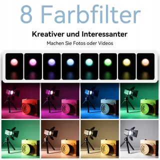 SMALLRIG LED Videolamp Waterdicht 8 Kleurenfilters Smartphone Vlog DSLR — miniatuur 6