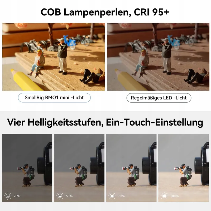 SMALLRIG LED Videolamp Waterdicht 8 Kleurenfilters Smartphone Vlog DSLR — foto 8