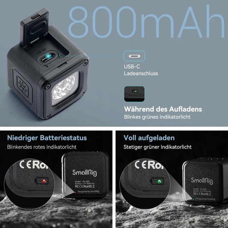 SMALLRIG LED Videolamp Waterdicht 8 Kleurenfilters Smartphone Vlog DSLR — foto 3