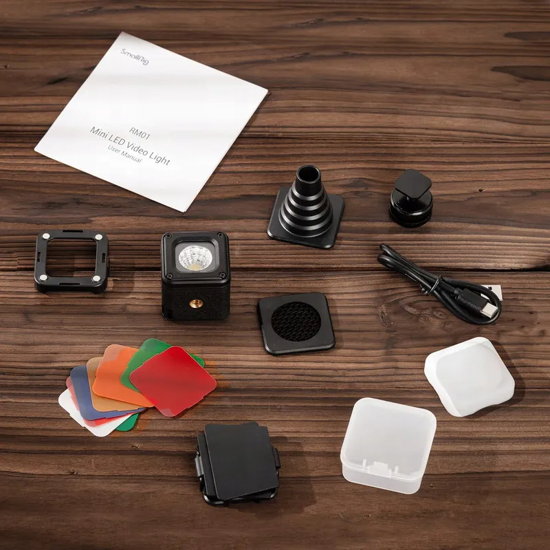 SMALLRIG LED Videolamp Waterdicht 8 Kleurenfilters Smartphone Vlog DSLR — foto 9