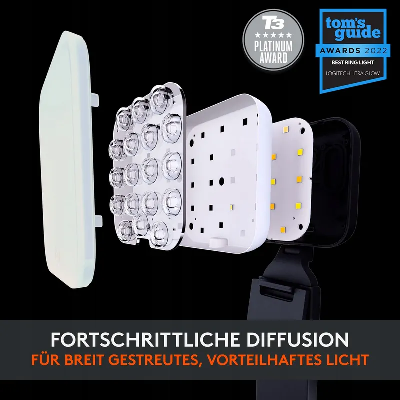 LOGITECH Litra Glow LED Streaminglicht TrueSoft Videoconferentie — foto 4