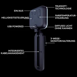 LOGITECH Litra Glow LED Streaminglicht TrueSoft Videoconferentie — miniatuur 7