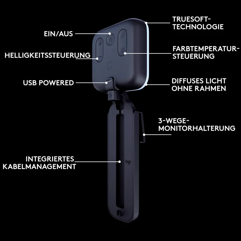 LOGITECH Litra Glow LED Streaminglicht TrueSoft Videoconferentie — foto 7
