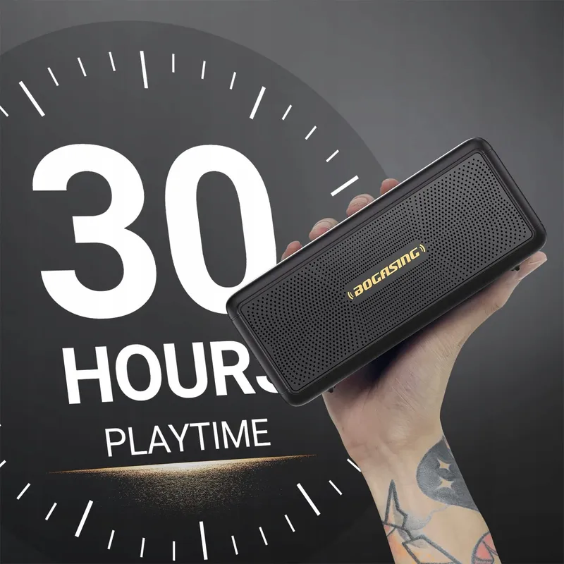 BOGASING M5 Bluetooth Speaker 40W Stereo Bass 30u IPX7 Waterdicht — foto 3