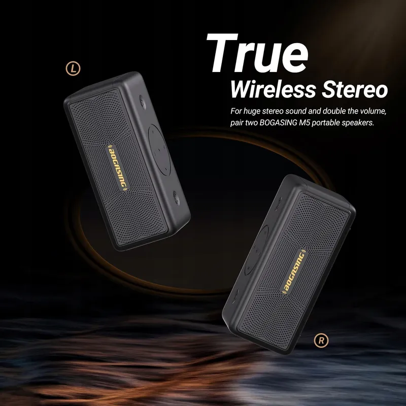 BOGASING M5 Bluetooth Speaker 40W Stereo Bass 30u IPX7 Waterdicht — foto 7