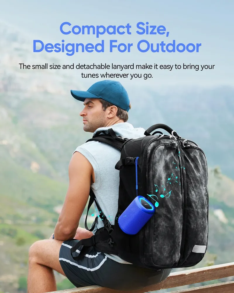 AY Draagbare Bluetooth Speaker met Verlichting IPX5 Waterdicht 24u Accu — foto 4