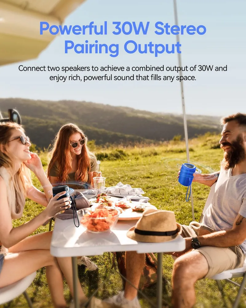 AY Draagbare Bluetooth Speaker met Verlichting IPX5 Waterdicht 24u Accu — foto 6
