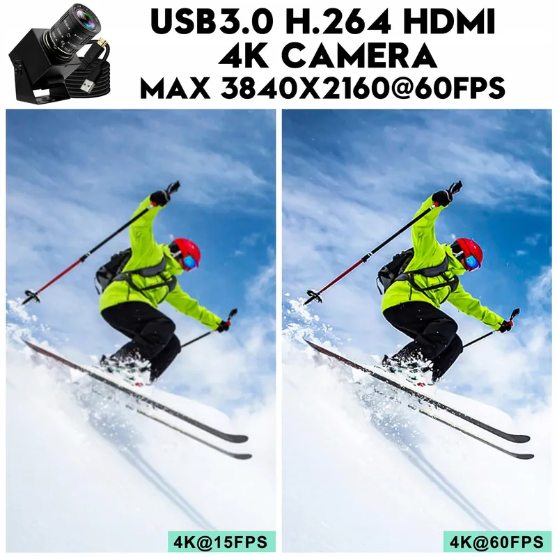 ELP Camera 4K 60fps USB HDMI Zoom 3x Computer TV Projector — foto 3