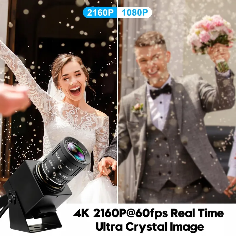 ELP Camera 4K 60fps USB HDMI Zoom 3x Computer TV Projector — foto 8