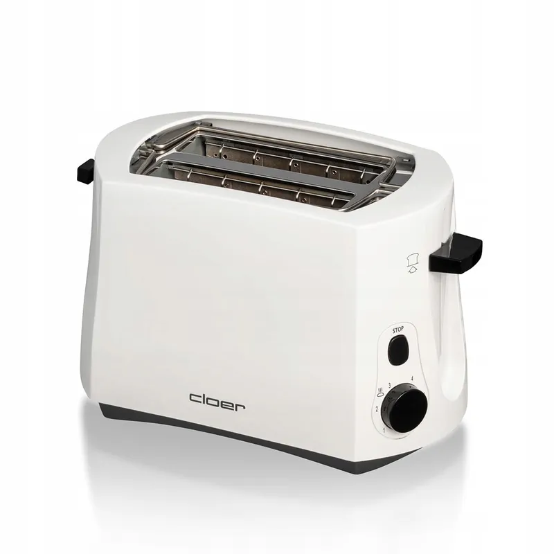 CLOER Broodrooster 825W 2 Sneetjes Opzetstuk Kruimellade Wit — foto 2