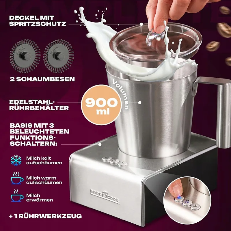 PROFICOOK PC-MS 1032 Melkopschuimer Warm en Koud 6 Functies — foto 4