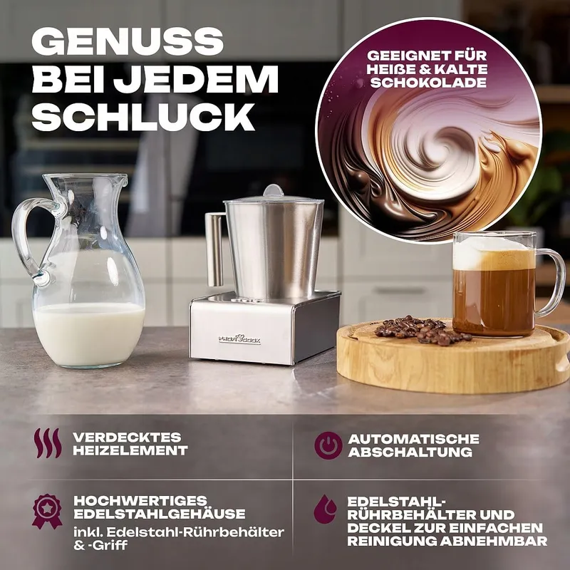 PROFICOOK PC-MS 1032 Melkopschuimer Warm en Koud 6 Functies — foto 6