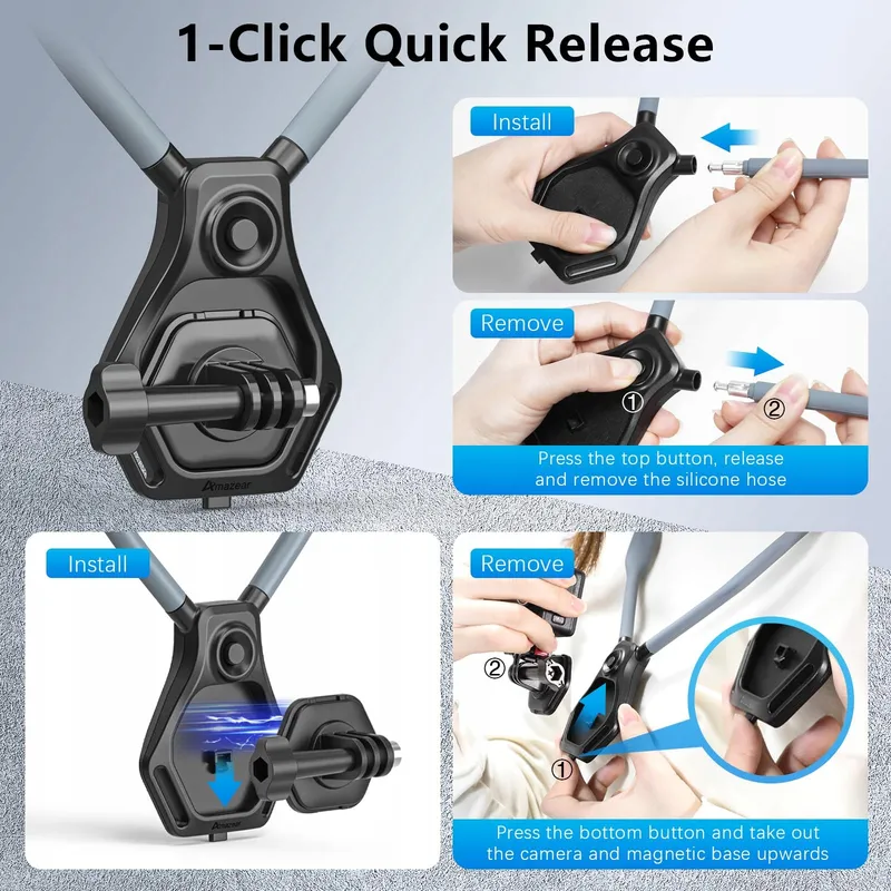 AMAZEAR Nekhouder DJI Action GoPro Insta360 Vlog Accessoires — foto 3
