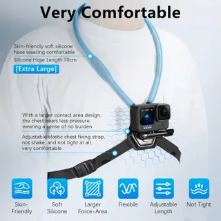 AMAZEAR Nekhouder DJI Action GoPro Insta360 Vlog Accessoires — miniatuur 2