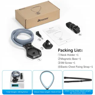 AMAZEAR Nekhouder DJI Action GoPro Insta360 Vlog Accessoires — miniatuur 9