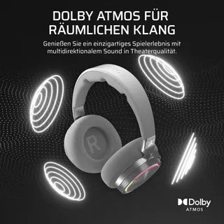 CORSAIR Virtuoso MAX Draadloze Gaming Headset Bluetooth Zilver — miniatuur 4