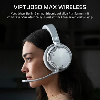 CORSAIR Virtuoso MAX Draadloze Gaming Headset Bluetooth Zilver — miniatuur 2
