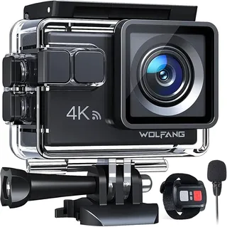 WOLFANG GA100 Actioncam 4K 20MP Onderwater WiFi 40M Waterdicht — miniatuur 9