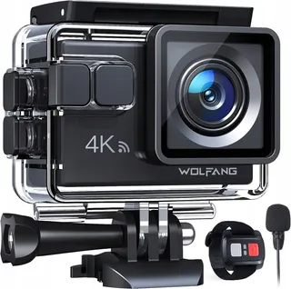 WOLFANG GA100 Actioncam 4K 20MP Onderwater WiFi 40M Waterdicht — miniatuur 2