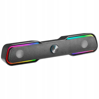 MARS GAMING MSBX Soundbar RGB Bluetooth 5.0 Jack 10W Zwart — miniatuur 1