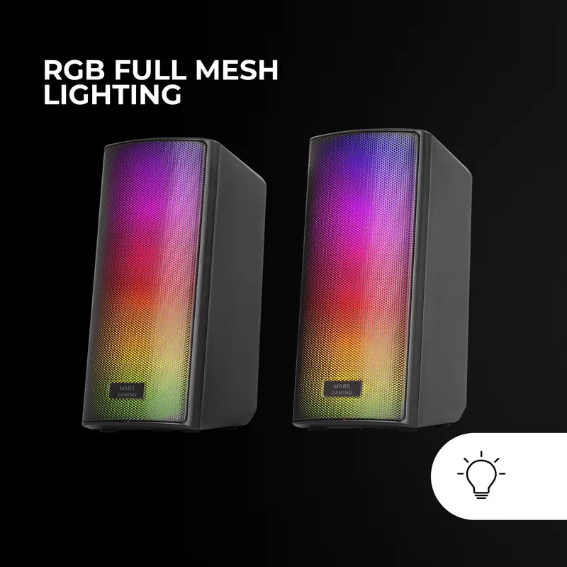 MARS GAMING MSRGB2 Bluetooth Speaker 15W RGB DSP Compact Zwart — foto 3