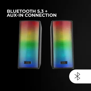 MARS GAMING MSRGB2 Bluetooth Speaker 15W RGB DSP Compact Zwart — miniatuur 4