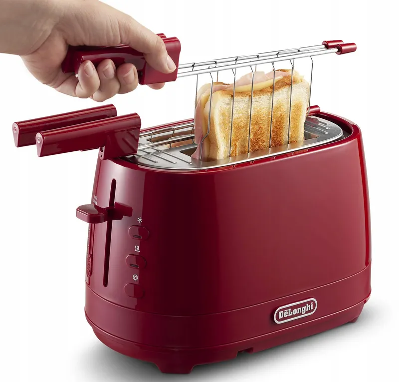 DE LONGHI CTLAP2203.R Broodrooster met Tang 550W Rood — foto 3