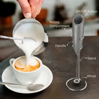 SIMPLETASTE Elektrische Melkschuimer Handmatig Cappuccino Latte — miniatuur 4