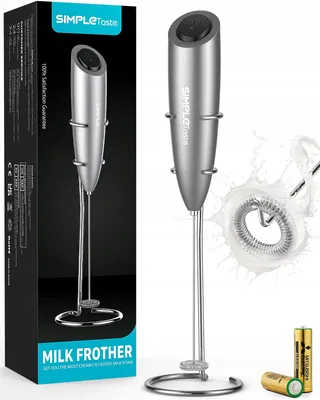 SIMPLETASTE Elektrische Melkschuimer Handmatig Cappuccino Latte — miniatuur 8