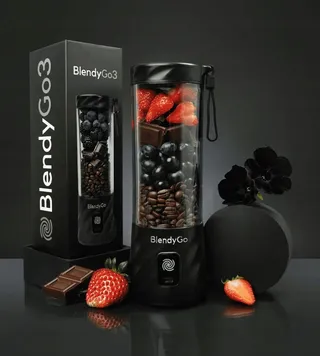 BLENDYGO 3 Draagbare Blender Smoothie USB 550ml BPA-Vrij Zwart — miniatuur 12