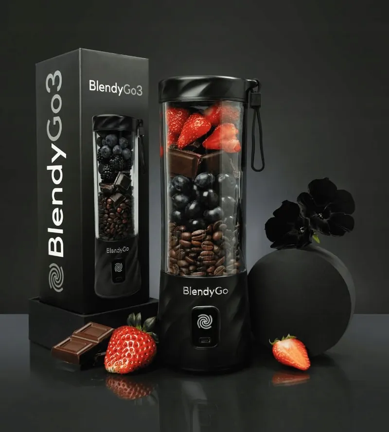 BLENDYGO 3 Draagbare Blender Smoothie USB 550ml BPA-Vrij Zwart — foto 12