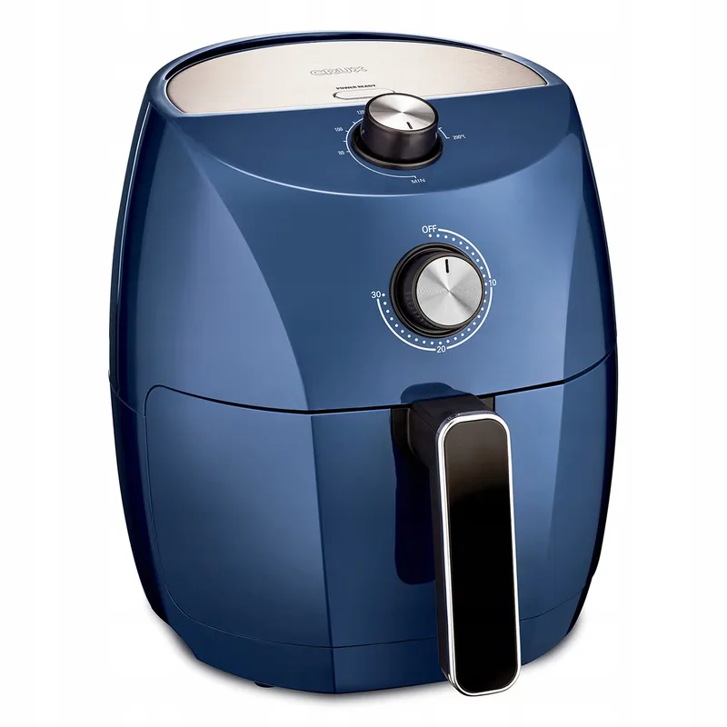 CRUX Airfryer 3,5L Snel Voorverwarmen Staal Blauw — foto 1