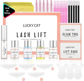 LUCKY CAT LASHLIFT Wimper- en Wenkbrauwlifting Set Professioneel — miniatuur 6