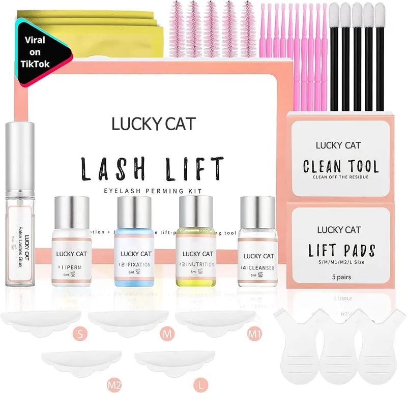 LUCKY CAT LASHLIFT Wimper- en Wenkbrauwlifting Set Professioneel — foto 6