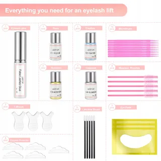 LUCKY CAT LASHLIFT Wimper- en Wenkbrauwlifting Set Professioneel — miniatuur 2