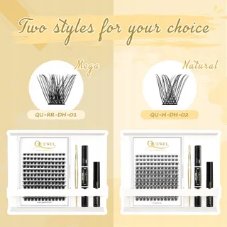 QUEWEL Wimperextensions Set 144 Stuks DIY QU-H-DH-01 — miniatuur 5