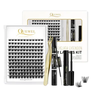 QUEWEL Wimperextensions Set 144 Stuks DIY QU-H-DH-01
