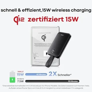 IWALK MagSafe PowerBank 10000mAh 30W Snel Opladen — miniatuur 2